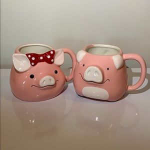Mrs & Mr Pig Mugs